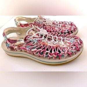 Keen Uneek Canvas Cord Women's Shoes Size 38.5 Andorra Tie Dye - Worn once